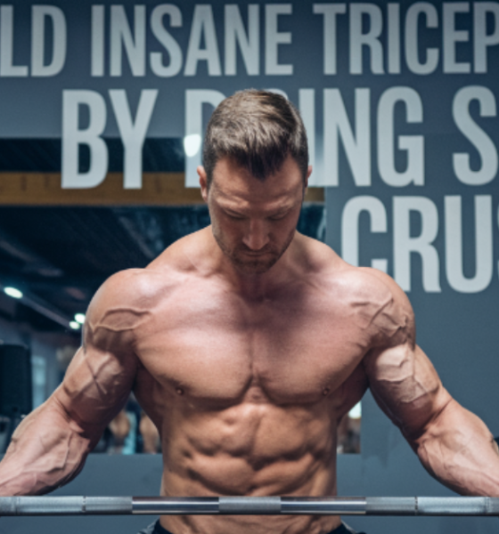 build insane triceps by doing skull crushers - laz - tymoff